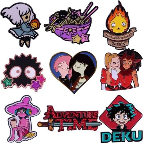Beautiful Girl Creativity Hard Enamel Pins Collecting Funny Anime Metal Cartoon Brooch Backpack Hat Bag Collar Lapel Badges