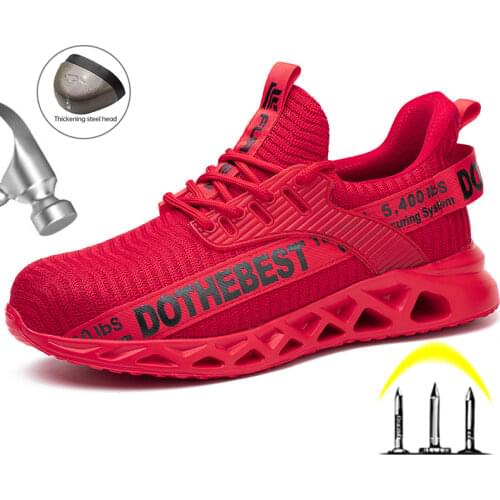 New Mens Boots Steel Toe Shoes Work Safety Boots Men Puncture Proof Safety Shoes Work Boots Men Work Shoes Sneakers Men Shoes