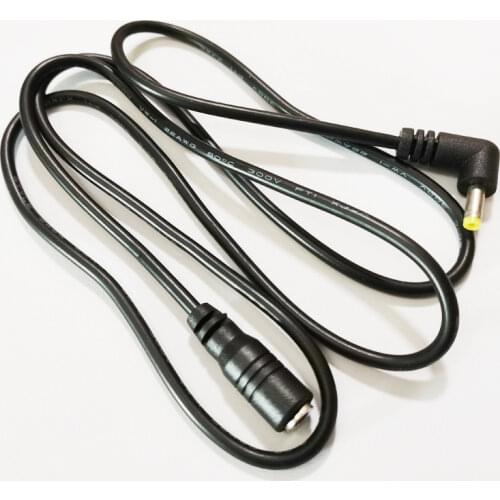 NCHTEK 90 Degree Angled DC Power Plug 4.0x1.7mm Male To Female Extension Connector Cable 90CM/Free Shipping/2PCS
