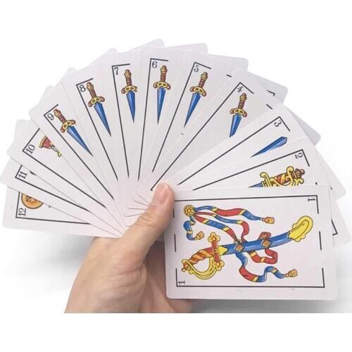 2021 New 50 Cards Deck Spanish Playing Cards Family Party Board Game Magic Poker Cards