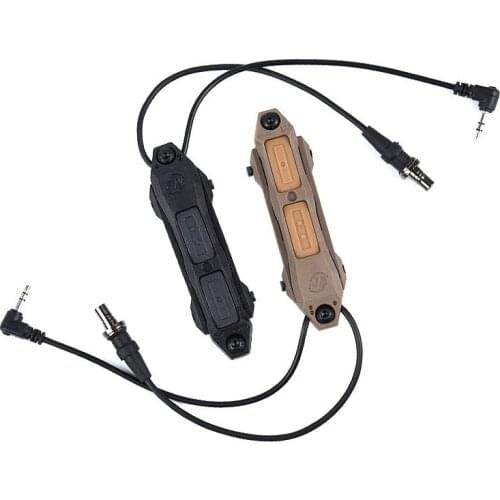 OFY Tactical Augmented Pressure Double Switch Button For PEQ15 DBAL-A2 Laser M300 M600 Weapon Light Fit Keymod M-Lok 20mm Rail