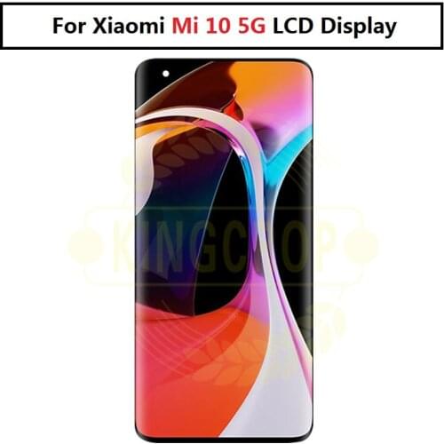 Original LCD Xiaomi Mi 10 5G LCD Display for Xiaomi mi 10 lcd with frame Touch Screen Digitizer Screen Assembly for mi 10 lcd