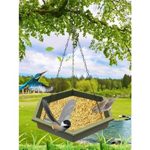 2PCS Hanging Bird Bath Feeder Trays Plastic Bird Water Drinker Feeder Waterer Garden Bird Feeder For Outdoor Garden