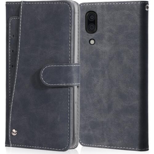 Luxury Vintage Case For Sharp Aquos C10 B10 D10 R3 Case Leather Flip Wallet Card Stand Magnetic Book Phone Cover