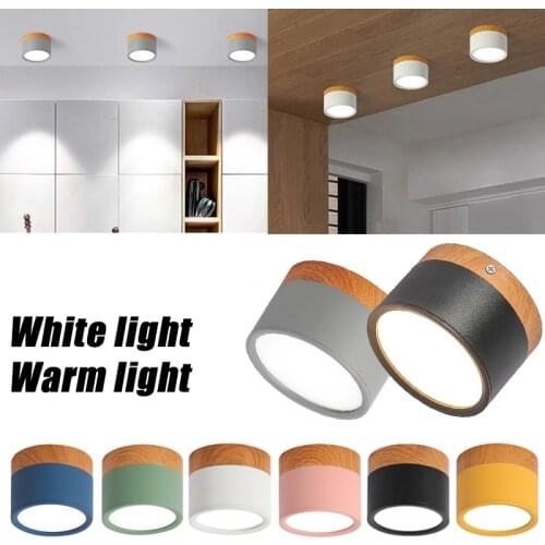 Nordic Downlight Led Surface Mounted Downlight Aisle Small Ceiling Light Porch Balcony Round Lamp