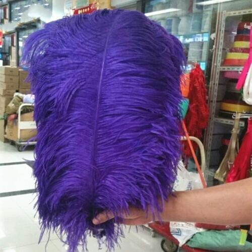 The pole of coarse10PCS ostrich feather purple ostrich plumage 60-65cm/24-26 inches wedding performance art plumes decoration