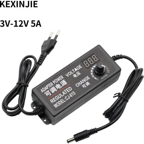 AC 100-240V to DC 3V-12V 5A Universal adapter transformer power supply adapter 3 12 24 v For LED strip