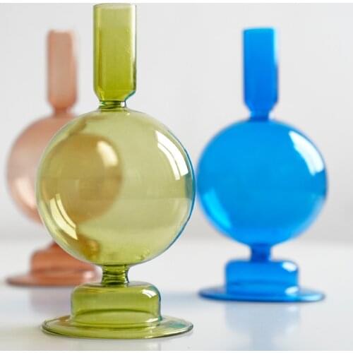 Flower Vase Wedding Home Office Decor Centerpiece Glass Vase Rose Tabletop Terrarium Containers Handmade Tabletop Plant Vase