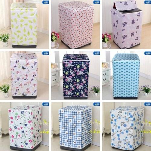 Waterproof Washing Machine Dryer Cover Home Automatic Roller Laundry Zippered Dustproof Case Sunscreen Protection Cover