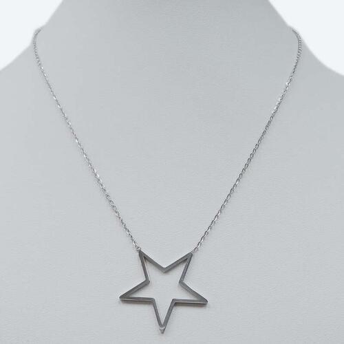 High quality top fashion necklace ,stainless steel ,anti-allerge ,avaibale in star,heart,8,moon,triangle,cross shape