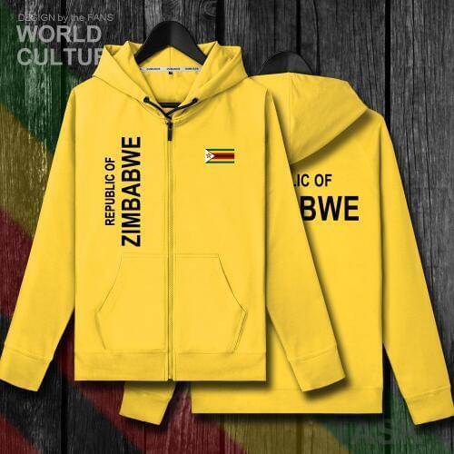 Zimbabwe ZWE yeZimbabwe Zimbabwean mens sweatshirt hoodies winter zipper cardigan jerseys coats men jackets and casual clothes