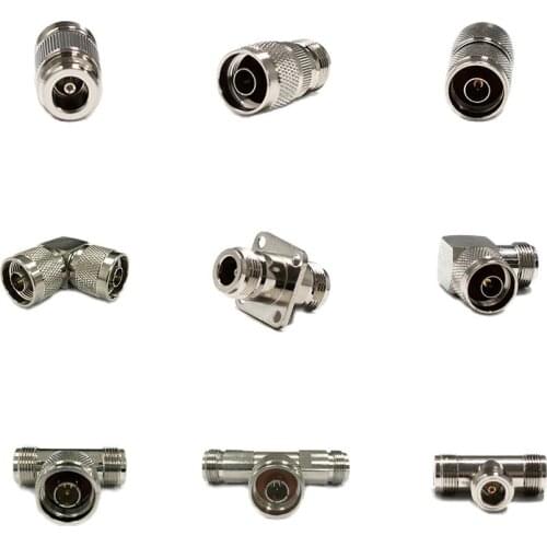 1pc N Type Male Female Plug Jack RF Coax Adapter Convertor Straight Right Angle Connector NEW for WIFI