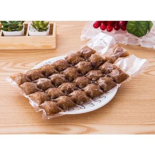 10pcs 24 Grids Plastic Ice Bag One-time Clear Popsicle Bags Ice Cream Storage Bags Disposable ice pack self-sealing ice pack