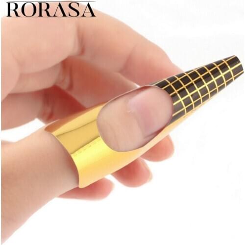 100pcs/set Nail Forms Tips Acrylic Gel Extension Template Polish Gel Tips Nail Art Guide Form Professional Manicure Styling Tool