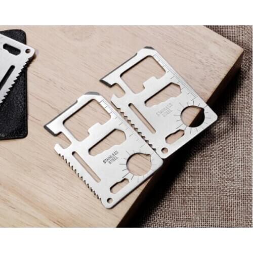 100 pcs Emergency Survival Mini Knife Multi Tool 11 in one Camping tool portable min Opener wrench screwdriver