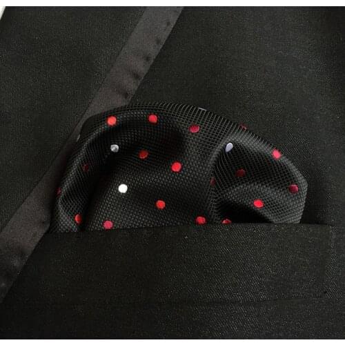 18 Style Paisley Polka Dot Mens Handkerchiefs Style Classic Polyester Pocket Towel Hanky Formal Business Suits Chest Towel Gifts