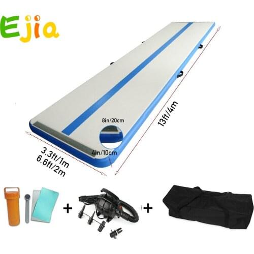 4m 10/20cm thickness Inflatable Gymnastic Mattress Gym Tumble Air Track Floor Tumbling Air Track Mat For Adult or Child