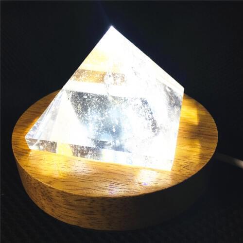 7cm natural quartz crystal lamp energy pyramid point reiki healing home decoration mineral specimen collection