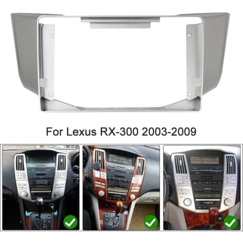 9inch 10inch front plastic housing for lexus RX300 2003-2009 car radio front plastic frame with full set cables plugs
