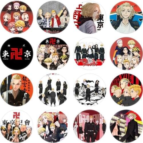 Anime Tokyo Revengers Acrylic Lapel Pin Epoxy Butterfly Clasp Pin Handmade Butterfly Brooches Jewelry Gifts