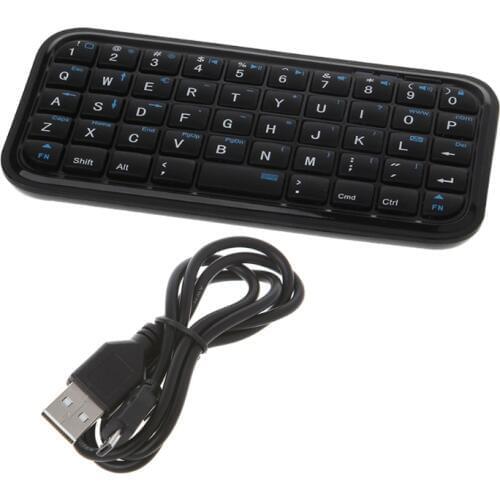 Wireless Bluetooth Mini Keyboard for Tablet Laptop PC Ergonomic 49 Keys Keyboard with USB Cable