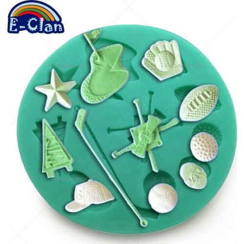 Baseball Package fondant molds cake decorating tools pudding jelly chocolate mold cake tools kitchen baking F0162GF30