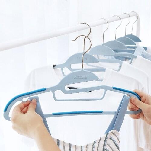Household Non-Slip Traceless Clothes Rack Laundry Organizer Flexible Clothes Hanger Drying Rack Trouser Clip Wardrobe Storage