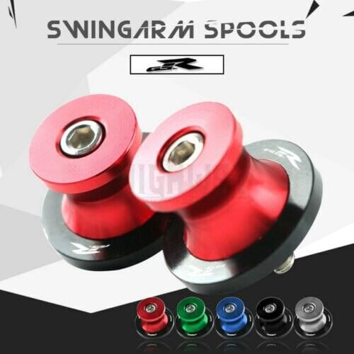 CNC Aluminum Motorcycle Frame Swingarm Sliders Spools Stand Swing Arm Slider Screw For SUZUKI GSR 400 600 GSR750 GSR1000