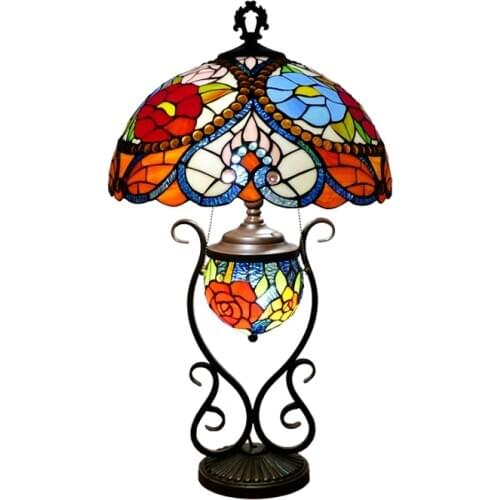 Southeast Asian Retro Garden Decoration Desk Lamp European Study Bar Living Room Wedding Room Bedside Dining Room Table Lamps