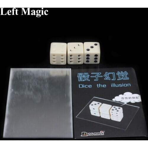 " Dice Illusion Magic Tricks Russia Dice Street Bar Close Up Magic Props Comedy Classic Toy Force Dice Magic" C2075