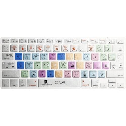 For Macbook Air Pro Retina 13" 15" 17" Imac Wireless & Macbooks 1Pc Adobe Illustrator Ai Keyboard Cover Shortcut Printed Cover