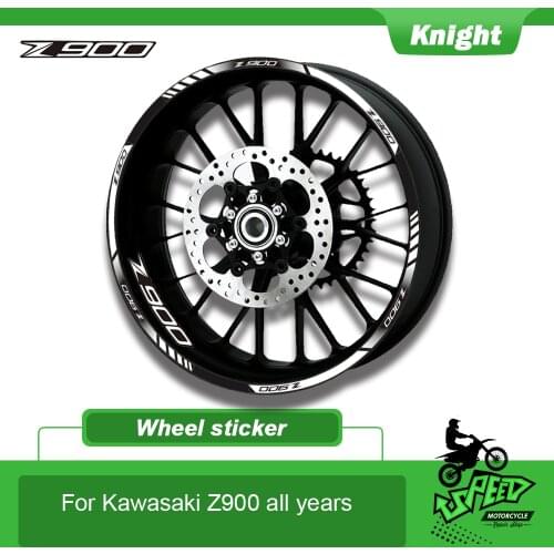 For ALL kawasaki Z900 z900 12 X Motorcycle sticker rim stripes Thick Edge Outer Rim Sticker Stripe Wheel Decals
