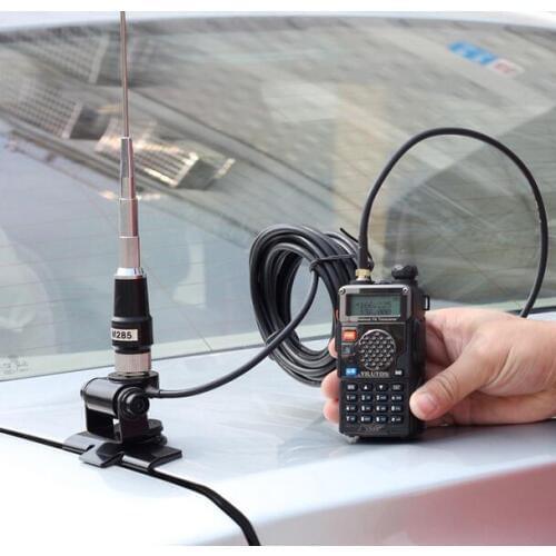Dual band mobile radio brackets whip antenna 145/435M car two way radio antenna UV amateur radio aerial