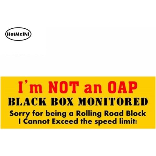 HotMeiNi 13cm x 4.5cm For Warning Sign Cartoon Car Stickers Surfboard Decal Occlusion Scratch Car Styling Decoration