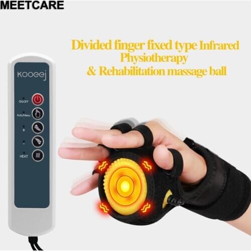Infrared Hot Compress Hand Massager Ball Massage Hand and Fingers Physiotherapy Rehabilitation Spasm Dystonia Hemiplegia Stroke