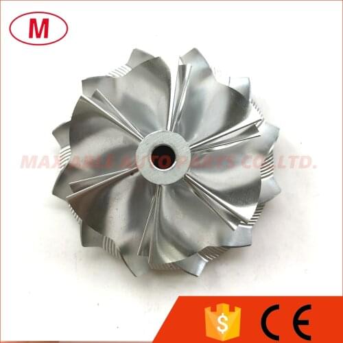 K16 5324-123-2206 49.62/61.98mm 6+6 blades Performance Turbo Billet compressor wheel/Milling wheel for 1855-970-0000,5316-970-01