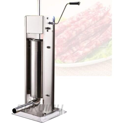 Sausage Filling Machine Manual Stainless Steel Small Vertical Hand Crank Home Effortless Sausage Machine Separate Cleaning