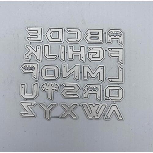 Metal Cutting Dies Bat english alphabet Stencils for DIY Scrapbooking/photo Album stamps Decorative Embossing DIY Paper