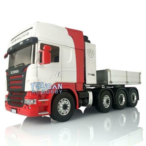 Hercul Sca 802C Painted Cabin LESU Metal 8*8 Chassis 1/14 RC Tractor Car W/ Hopper THZH0630-SMT4