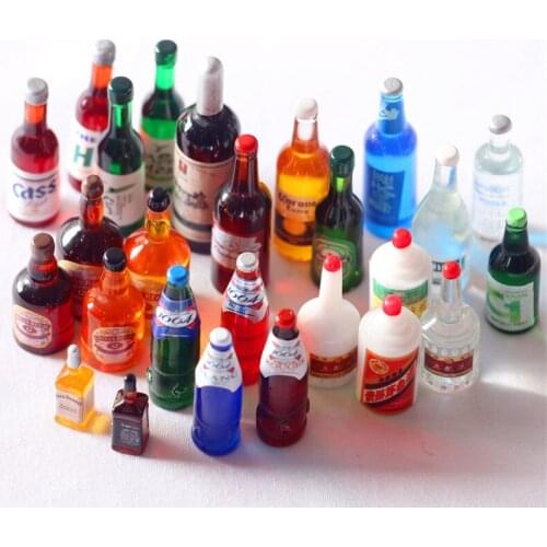 Mini 1:12 Doll House Miniature Bottle Minidrink Accessories For BJD&Barbies Desktop Mini Ornaments, Scene Decoration