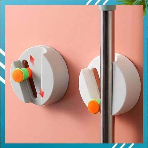 Multi-purpose Cradle Hook Hanger Adhesive Multi-Purpose Hooks Wall Mounted Mop Organizer Holder RackBrush Broom Hanger Hook Kitc