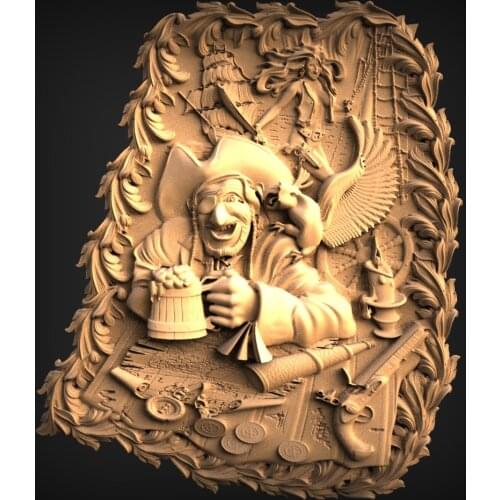 STL Model Panno for CNC Router 3D Printer Artcam Aspire Bas Relief
