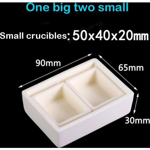 A Set High temperature resistance Square Shape 99% alumina Corundum crucible laboratory University Experiment Apparatus