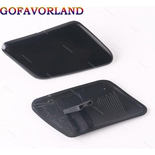 2Pcs Front Bumper Headlight Washer Nozzle Cover Left & Right Unpainted 39876478 39876479 Fit For Volvo C30 2008 2009 2010