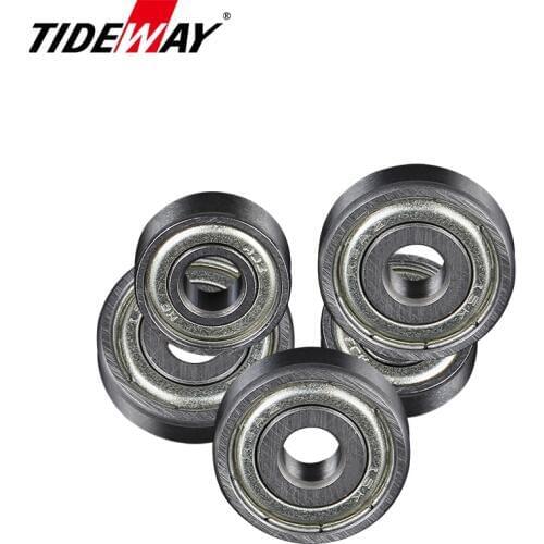 TIDEWAY Bearing Steel For Woodworking Trimming Bit 1/4 1/2 Bearing For Straight Milling Cutter CNC Tool Accessories