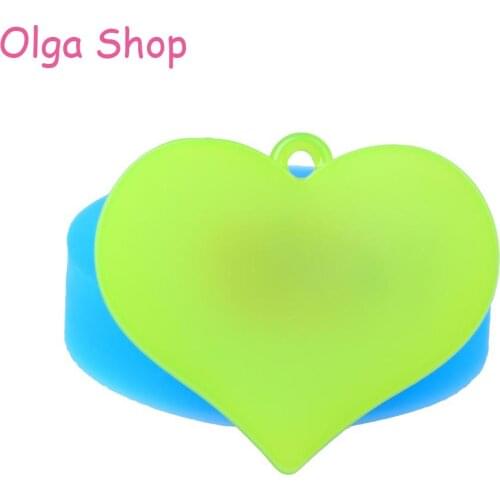 PYL436 42.5mm Heart Pendant Silicone Mold - for Fondant, Sugarcraft, Gum Paste, Resin, Icing, Jewelry Making, DIY Handmade Mold