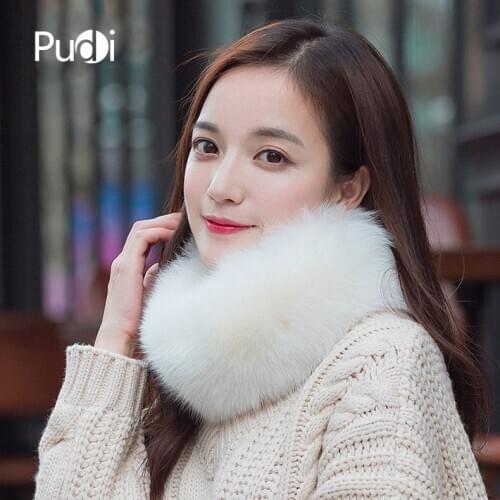 SCM 043 Fox Fur Scarf Headband Scarves Neck Warmer Wrap Cape Shawl Poncho Snood Korea Fashion 57cm*13cm