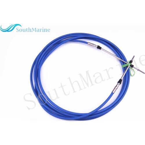 ABA-CABLE-13-GY Boat Motor Remote Control Throttle Shift Cable for Yamaha Tohatsu Outboard Engine Steering System 3.96m, 13ft