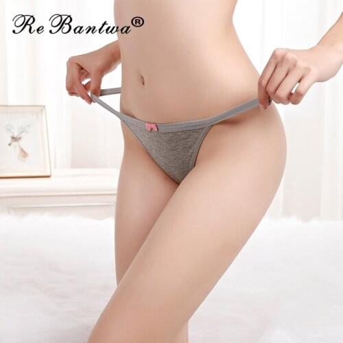 3pcs Set Sexy Underwear Women Briefs Sexy Low-Waist Thong G string Solid Ladies Panties Fashion Lingerie Breathable Underpants