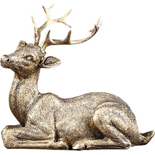 1pcs Fashionable Creative Exquisite Funny Tabletop Deer Decoration Elk Decor Tabletop Elk Adornment for Indoor